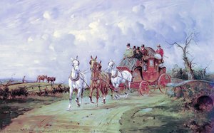 The Royal Mail Crossing A Bridge — George Hand Wright