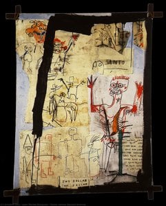Santo Versus Second Avenue — Jean Michel Basquiat, Neo Expressionism