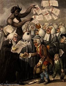 The First Day Of Term, Or The Devil Among Lawyers — Robert Dighton