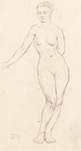 Standing Female Nude — Kuzma Petrov-vodkin
