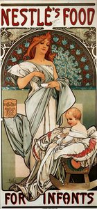 Nestles Food For Infants — Alfonz Marija Muha, Art Nouveau