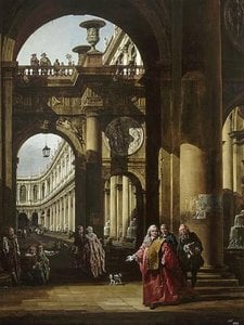 Self-portrait As Venetian Ambassador — Bernardo Bellotto, Baroque