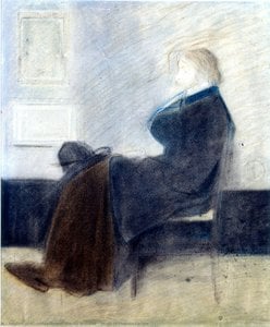 Studie Von Thomas Carlyle — James Abbott Mcneill Whistler, Tonalist Aestheticism