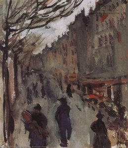 Boulevard In Paris — Zinaida Serebriakova