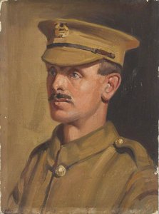 Private Grant, Royal Berkshire Regiment, Chesil Beach, Portland, 1917 — Arthur Royce Bradbury
