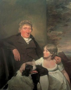 sir david wilkie - James Morison of Naughton, with His Granddaughter