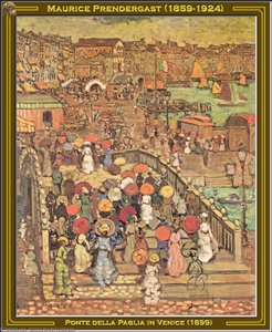 Ponte Della Paglia — Mauricius Brazil Prendergast, Post-impressionism
