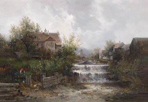 Motiv Aus Zell An Der Ybbs — Emil Barbarini