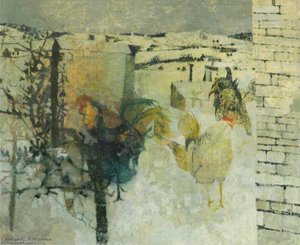 Chickens In The Snow — Leonard Henry Rosoman
