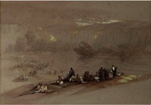 On The Banks Of The Jordan — David Roberts (malíř), Romanticism