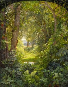 William Trost Richards - Woodland Landscape (also known as Woodland Glade)