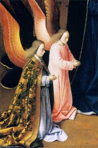 The Nativity (detail) — Petrus Christus