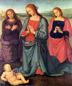 Perugino - Madonna with Saints Adoring the Child