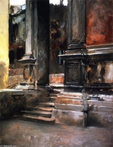 Portico Di San Rocco — John Singer Sargent, Impressionistic Realism