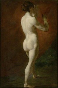Standing Female Nude Seen From Behind — ვილიამ ეტი, 19th Century Nude
