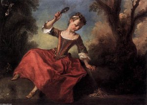 Nicolas Lancret - The Burning Glass