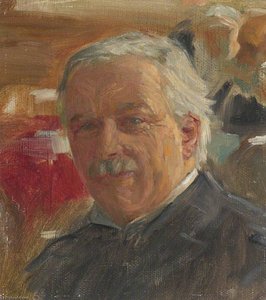 Herbert Arnould Olivier - David Lloyd George, 1st Earl Lloyd George of Dwyfor (1863–1945), Prime Minister (preparatory study for 'The Supreme War Council in Session at Versailles on 3rd July 1918')