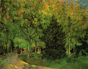 Lane In The Public Garden At Arles, A — Vincent Willem Van Gogh, Post-impressionism