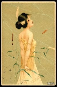 Girls Amid Plants — राफेल किर्चनर, Art Nouveau