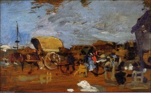 Carros En La Playa — Manuel Benedito Vives
