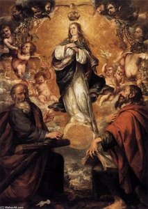 Virgin Of The Immaculate Conception With Sts Andrew And John The Baptist — Juan De Valdés Leal