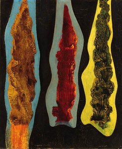 Max Ernst - Trois cyprès faciles
