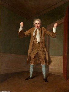 William Farren As Lovegold In 'the Miser' By Henry Fielding