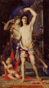 Young Man And Death — Gustave Moreau, Symbolist Painting