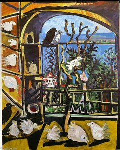 Studio (pigeons) (velazquez) — Pablo Picasso