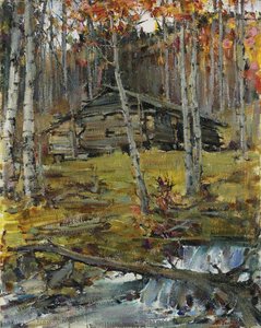 Nicolai Fechin - Autumn trees, twinning