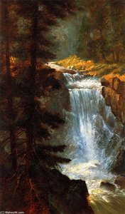 Edwin Deakin - Cascade Falls near Lake Tahoe