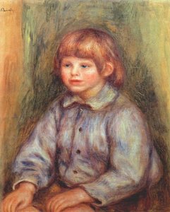Portrait Assis De Claude Renoir — Pierre-auguste Renoir, Impressionistic Style