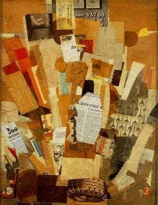Get a reproduction of (Difficult) - kurt schwitters