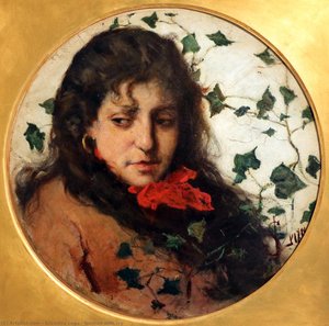 Woman With Ivy — シルヴェストロ・レガ
