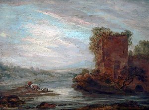 Castle Keep And Moat — Samuel Williamson