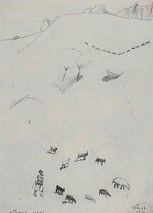 Shelving Field (on The Slope Of The Mountain) — Martiros Sarian