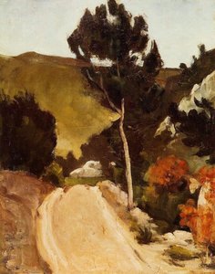 Paul Cézanne - "Winding Road in Provence" -> "Wunderschlängelnder Weg durch Provenz"
