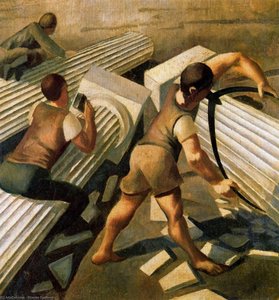 Making Columns For The Tower Of Babel — Stanley Spencer