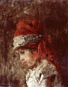 Antonio Mancini - Luigiello Con Turbante