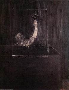 Man At Curtain — Francis Bacon, Expressionism