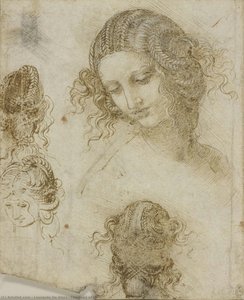 Leonardo da Vinci - The head of Leda