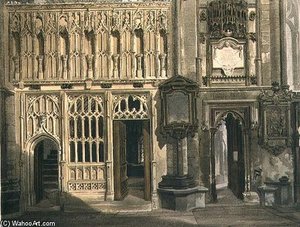 The Screen Of Abbot Islip's Chapel And The Entrance
