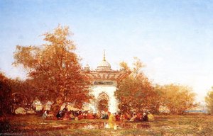 Fontaine De La Sultane Mihrisah, Eaux Douces D'asie — Felix Francois Georges Philbert Ziem