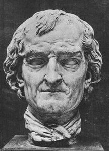 Pierre Puget - Self portrait Marble