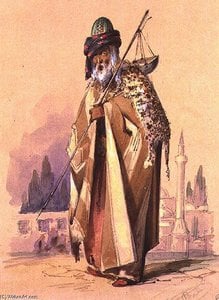 A Dervish With Leopard Skin — Count Amadeo Preziosi