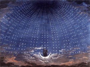 Karl Fridrih Šinkel - Stage set for Mozart's Magic Flute