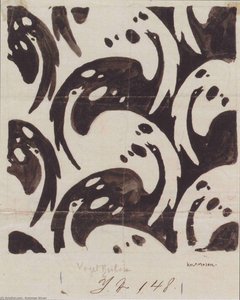 Fabric Design With Birds For Backhausen — Koloman Moser, Art Nouveau