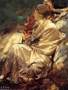 Cashmere Shawl — John Singer Sargent, Academic Realism