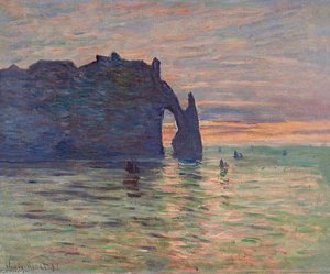 クロード・モネ - Etretat, Sunset
