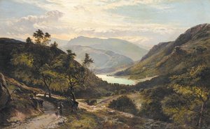 Sidney Richard Percy - The Path Down to the Lake, North Wales